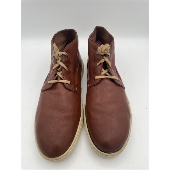 UGG Men's Brown Leather Chuka Ankle Boot 1010549 Size 11 - Picture 2 of 9